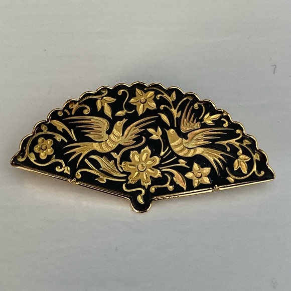 Vintage fan brooch - Picture 7 of 8